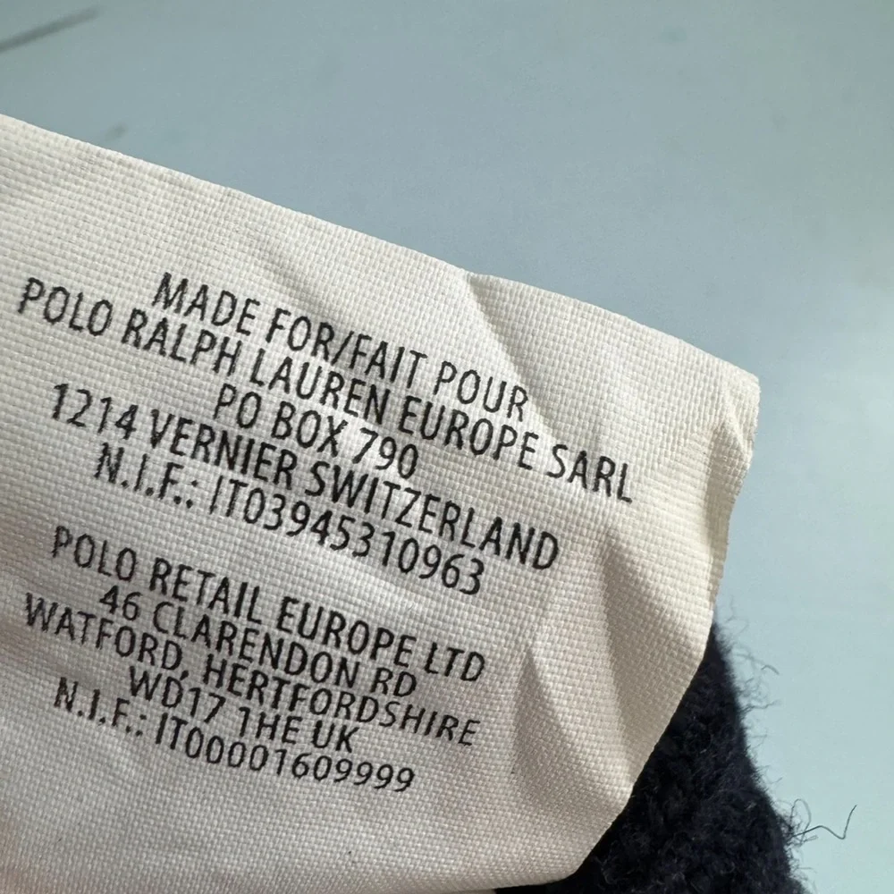 Ralph Lauren girls navy beret size 4-6X 100% wool